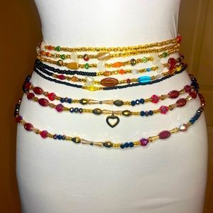 Gold handmade waist beads